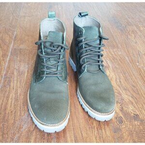 Steve Madden sz 9 D Mens Kamrym Extralight Boots khaki suede leather booties